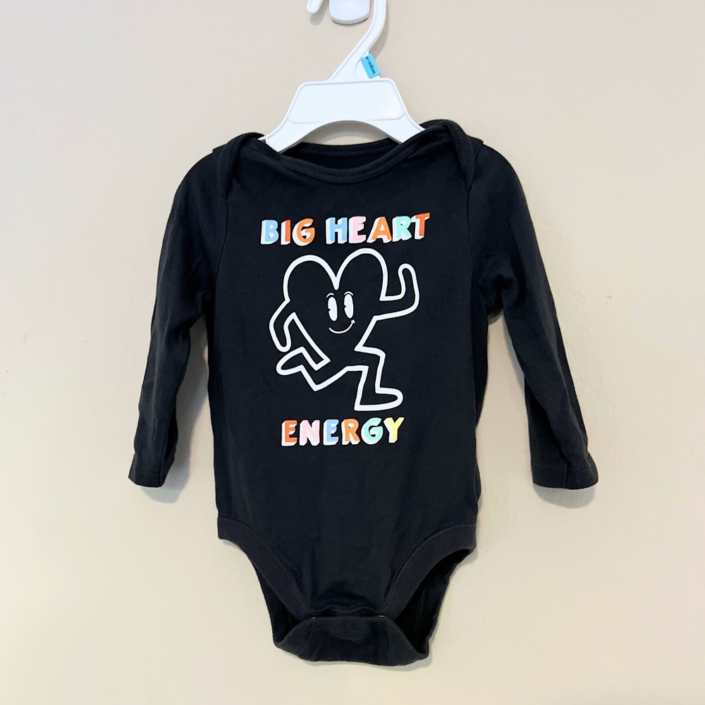 Old Navy "Big Heart Energy" Bodysuit, 12M